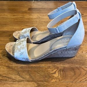 Naturalizer Areda Leather Sandal Womens Wedge New In Box